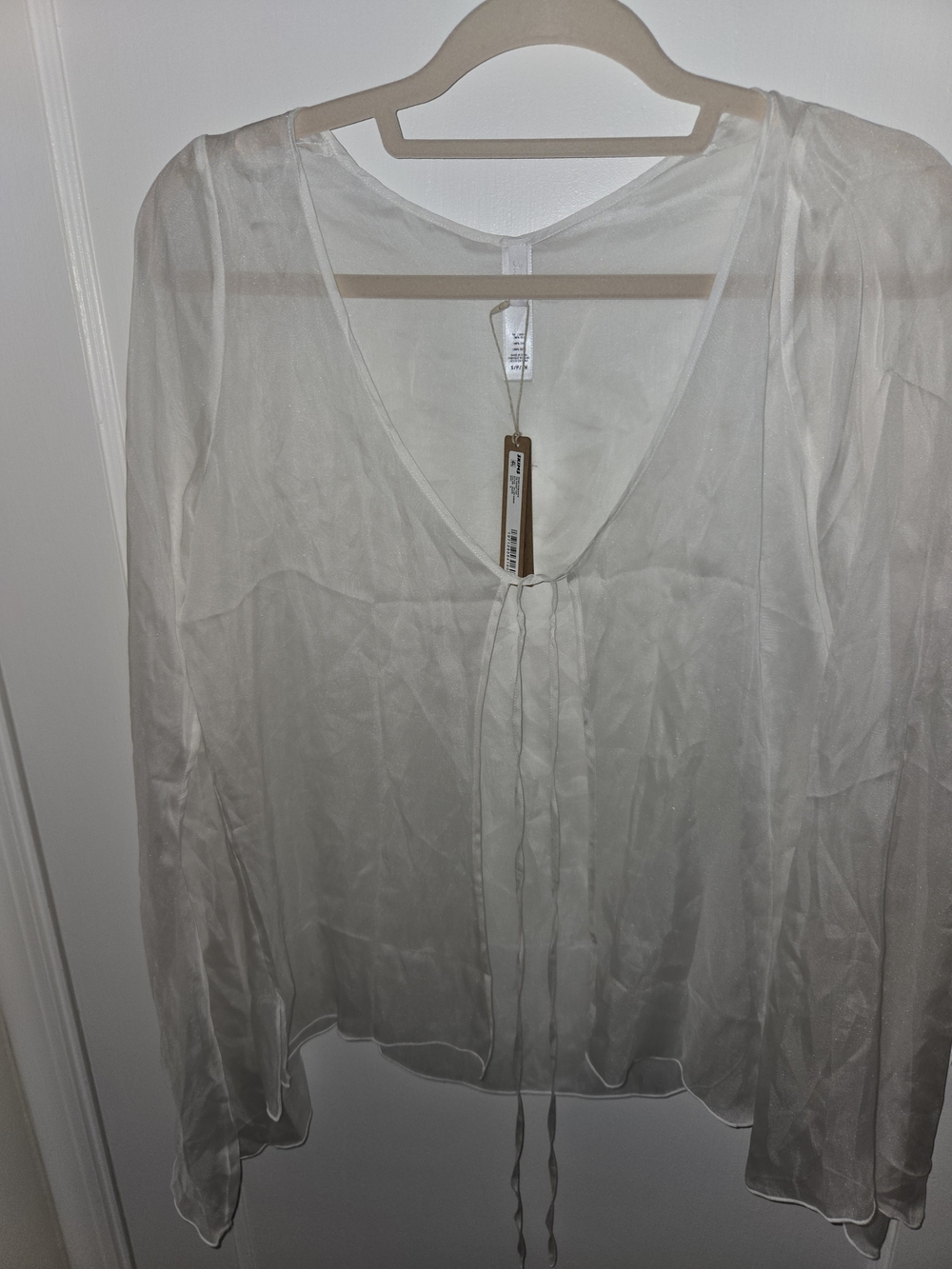 SKIMS SILK TIE FRONT TOP
